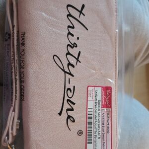 Thirty-One Blush Pink Wristlet
